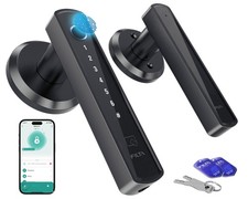Fingerprint Door Lock with Keypad, Keyless Entry Door Lock with Handle, APP/I...