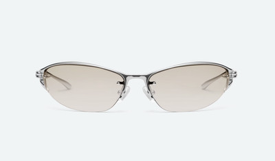 Gentle Monster FUTURA 02 Silver Metal Oval Sunglasses | Authentic | New