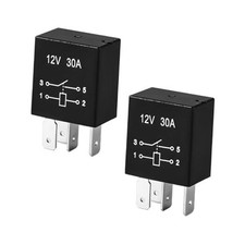2PCS 30A Car Starter Relay, 12V 4 Pin Heavy Duty Multi-Purpose Vehicle 12V-4