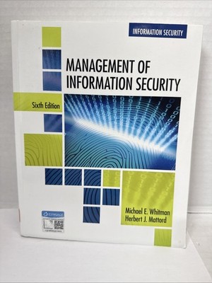 Management of Information Security, Paperback 6th Ed., 2019, Very Good