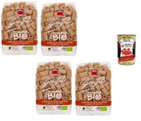 Garofalo Mezze Maniche Rigate Integrale Vollkorn Pasta 4X500G +Polpa