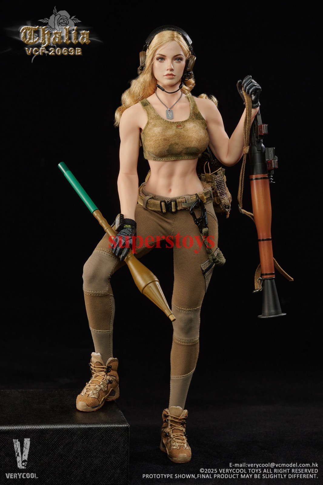 Presale VERYCOOL VCF-2069B 1/6 Desert Female Soldier Thalia Action Figure Model