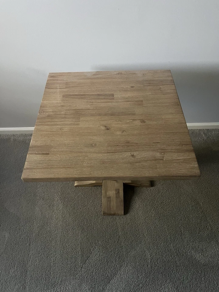 HAMPTONS RUSTIC LAMP TABLE SIDE TABLE ACCENT TABLE SOLID MANGO HONEY WASH USED - image 2 of 4