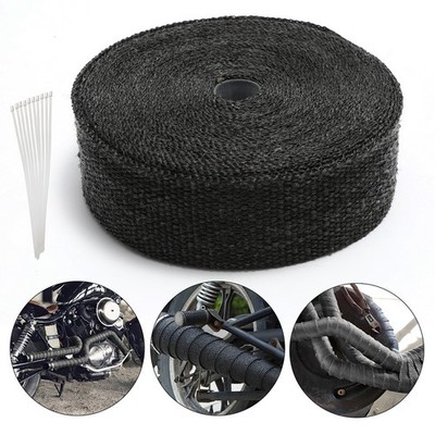 15M Titan Hitzeschutzband Auspuff Band Titanfaser Heat Wrap Krümmer Heat Wrap