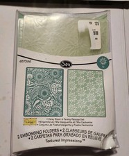 Sizzix Embossing Folders Set of 2 Paisley Palooza Daisy Blast 657396