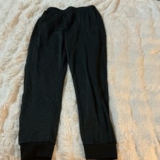 adidas Boys XL 18/20 Jogger Pants Black 100 Polyester Elastic Waist