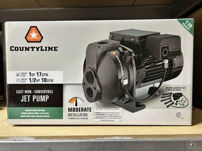 CountyLine 1 HP Cast Iron Convertible Jet Pump 115/230V 17 GPM CL100