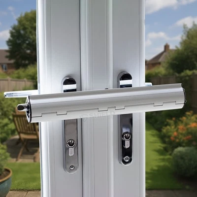 SHIELD HARDWARE French Door Patio Security Lock - Double Doors Conservatory Visible Deterrent