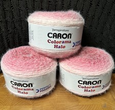 BRAND NEW: Caron Colorama Halo Yarn: Rose Frost - 8oz/227g - LOT OF 3 CAKES