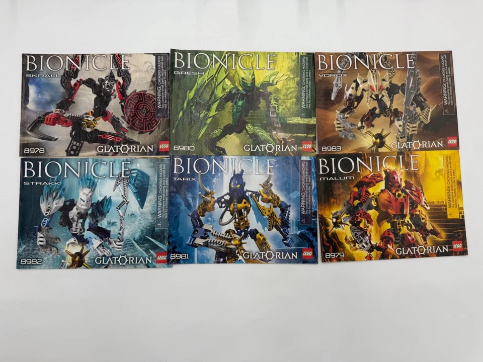 Lego Bionicle Glatorian Полный комплект с инструкциями хорошее состояние товара - Изображение 2 из 4