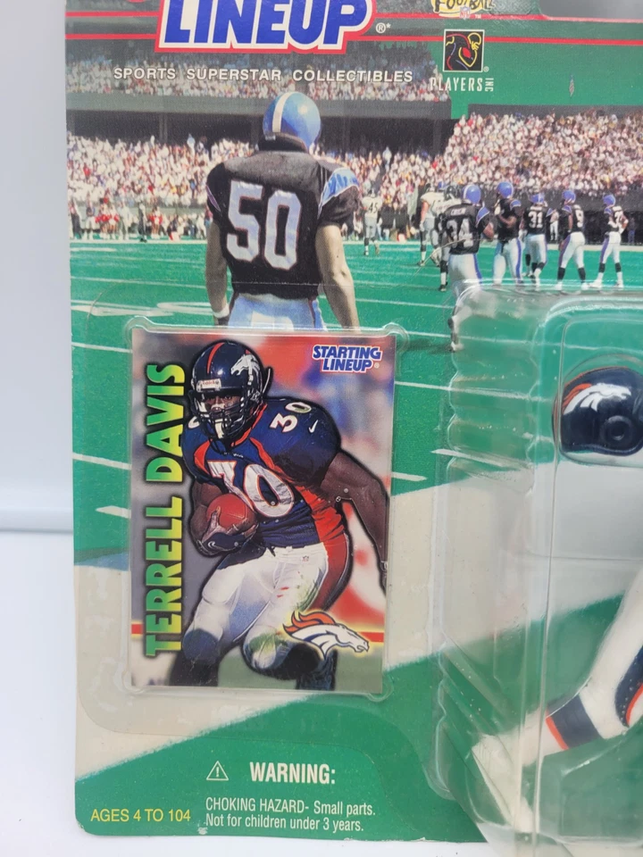 VTG Denver Broncos Terrell Davis 1999/2000 Starting Lineup NFL Sports Figure - Image 3 of 4
