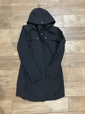 Athleta Midtown Rain Trench Jacket Women's S Gray