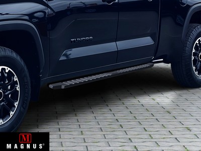 APS Black Step Nerf Bars Fit 22-26 Toyota Tundra Double Cab