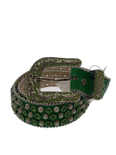 Hermetic Men's Leather Belt Green