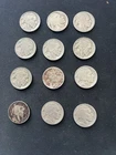 Lot of 12 Indian Head Buffalo Nickels 1-1920,1-25,1-34,2-35,2-36,2-37,3 No Dates