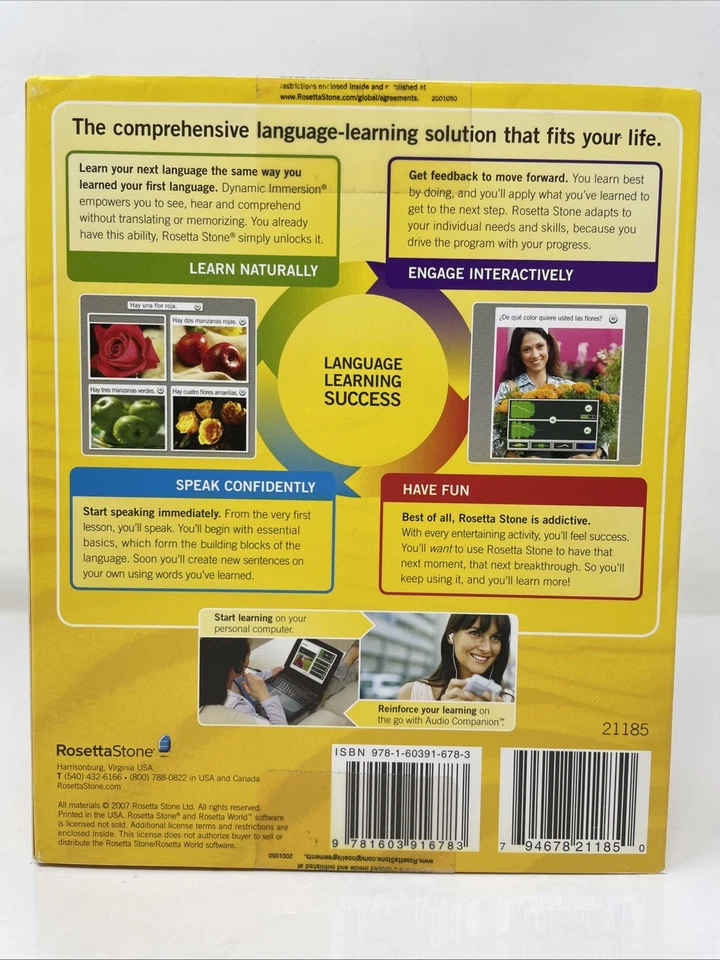 Rosetta Stone French Level 1, 2, 3 for PC, Mac Brand New Factory Sealed - Image 2 of 4