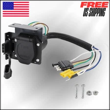 Multi Tow 4 Way Flat - 7 Way RV Blade & 4 Way Flat Female End Wiring Adapter Kit