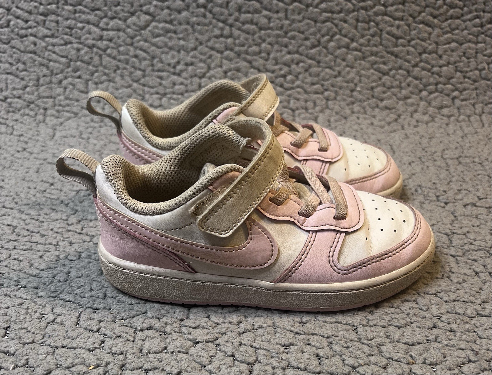 Nike Court Borough Low Recraft Toddler Girls Size 10c Pink And White
