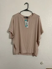 Michael Stars Verna Dolman Sleeve Womens Knit Top Size Small Sweet Pea Batwing