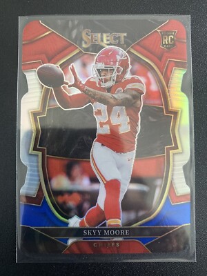 Sky Moore Panini Select 2022 Die-Cut red/blue Prizm No.21 RC