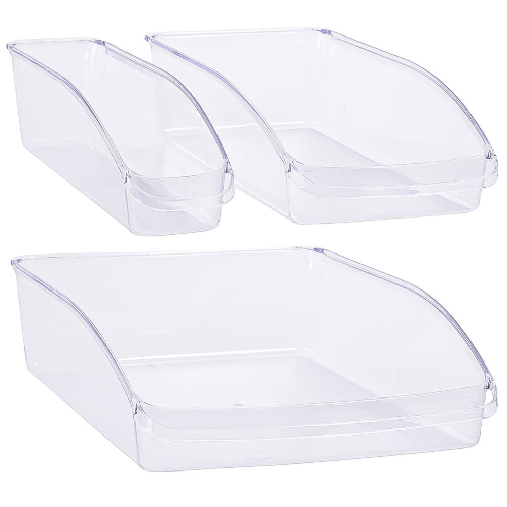 Kühlschrank Organizer Set Aufbewahrungsbox Küche Kosmetik Makeup Schublade Acryl