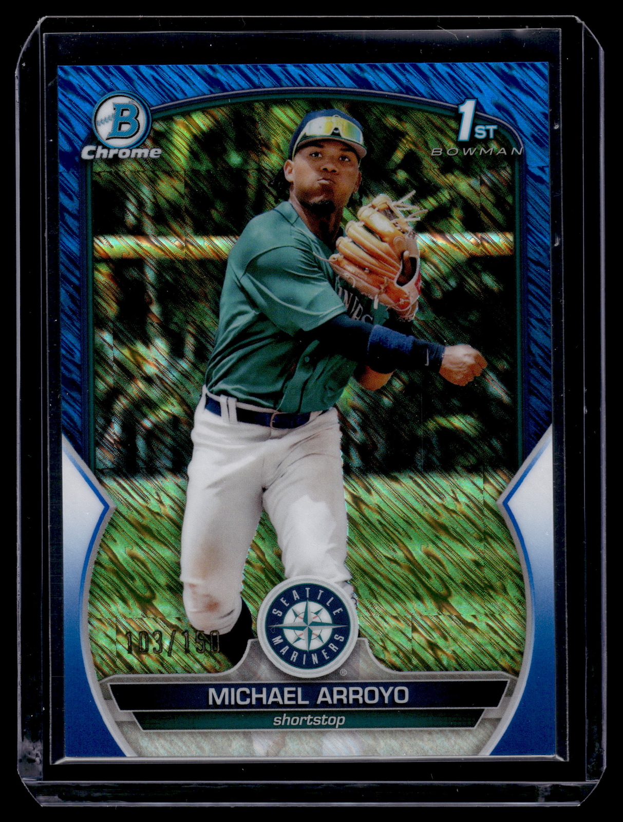 Michael Arroyo 2023 Bowman Chrome Prospects 1st Blue Shimmer Card /150 #BCP-63