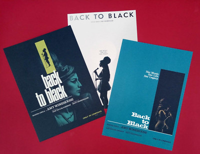 Amy Winehouse Back To Black Film Promo A4 Card Poster Prints  x 3 Marisa Abela
