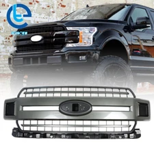 Front Upper Hood Grille Gray For Ford F-150 XLT XL 2018-2020 JL3Z-8200-FCPTM