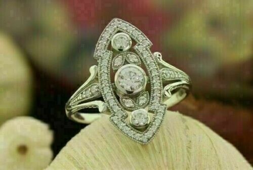2.7Ct Oval Lab Created Alexandrite Engagement Ring – 14K White Gold Finish 925 Silver