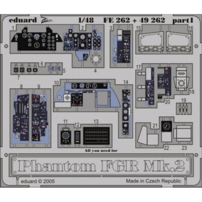 MW22 EDUARD FE262 PHANTOM FGR MK.2 1/48 ZOOM SET for HASEGAWA/REVELL