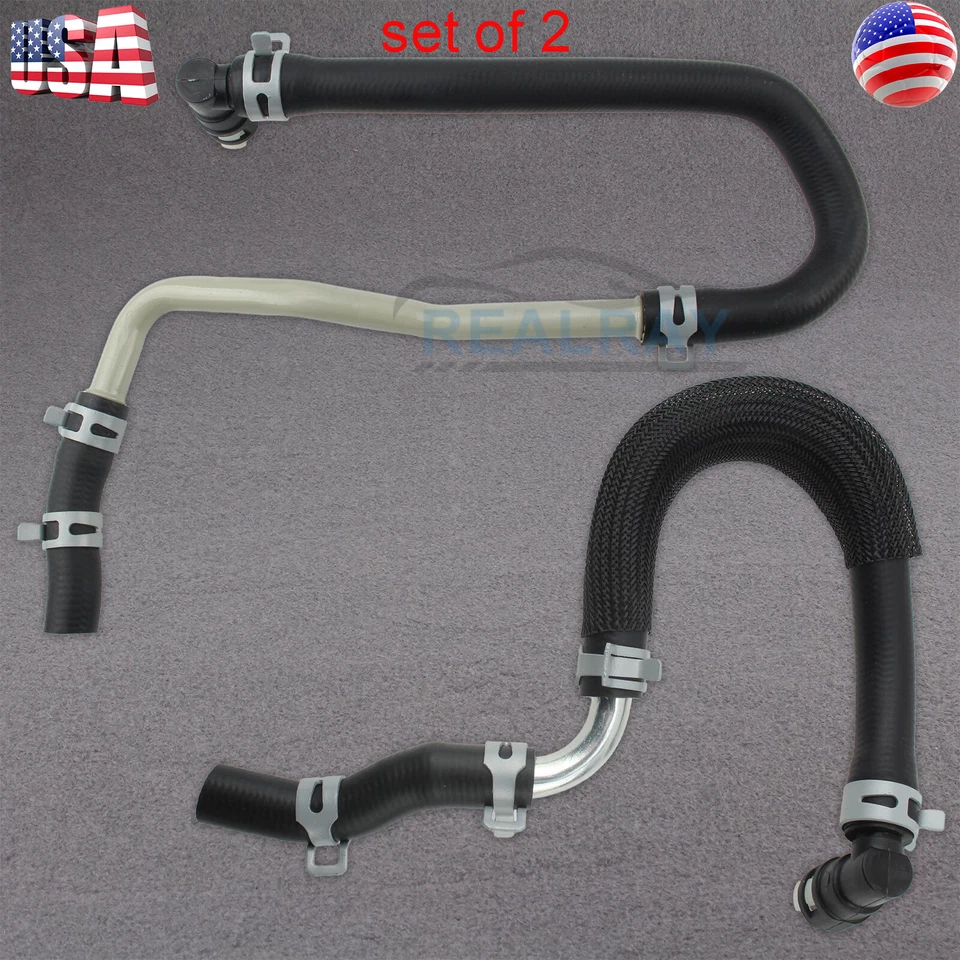 For 2011-2014 Dodge Durango 3.6L 5.7L Hose Tube Heater Supply and Return + Clamp - Image 2 of 4