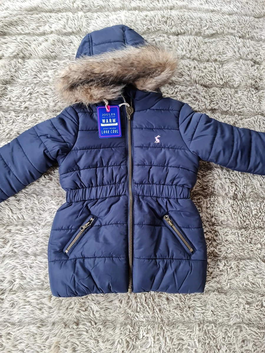 Joules Girls Coat Age 4 BNWT Navy Blue RP 59.95 eBay