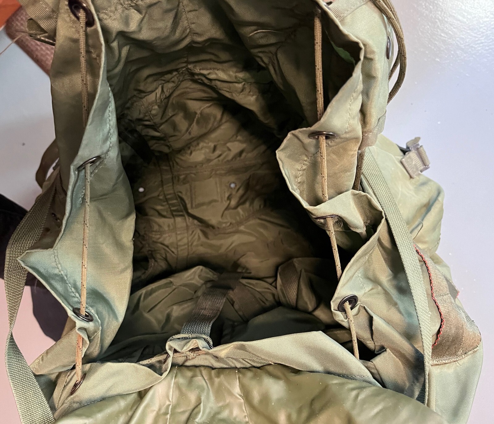 LARGE RUCK LC1 USGI OD ALICE PACK Frame, Shoulder Pad, Straps, Kidney