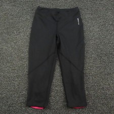 Reebok Leggings Womens XS Black  Pink Play Dry Capri Breathable Compression
