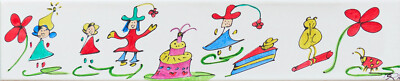 Kinderzimmerbild 20x80 Kinderzimmer Bild Gemälde Leinwand Gabriele Rosal Heinze 