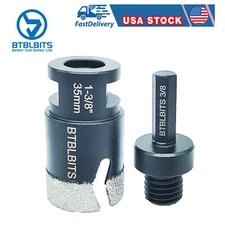 1-3/8" Diamond Core Drill Bit Tile Hole Saw Set Cutter Porcelain Ceramic Marble