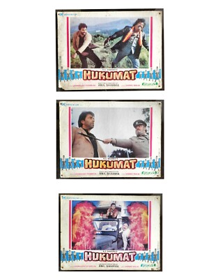 1987 ‎Rati Agnihotri Dharmendra Movie HUKUMAT Lobby Card