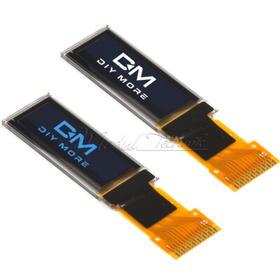 0.91   SPI 128x32 White/Blue OLED LCD Display Module 15PIN SSD1306 For Arduino