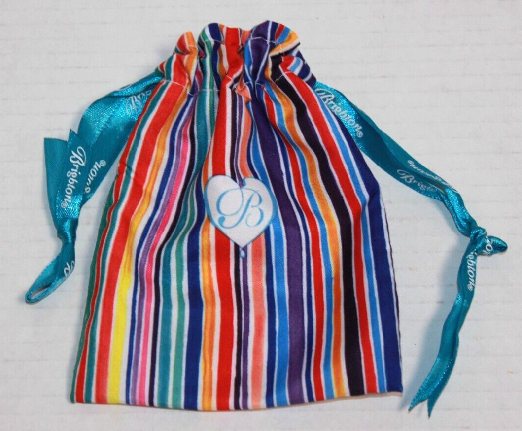 Brighton Rainbow Cloth Drawstring Jewelry Gift Bag