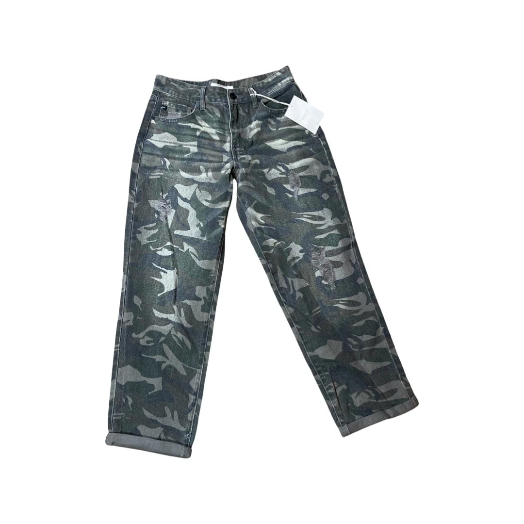KanCan Benji Camo High Rise Boyfriend Jeans Size 5 26 NWT eBay