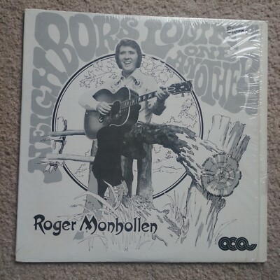 Roger Monhollen - Neighbors Lovin One Another AUTOGRAPH Record RARE FOLK POP