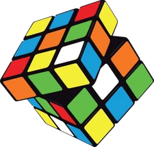 Rubix cube sticker retro skate cell laptop bumper vinyl decal