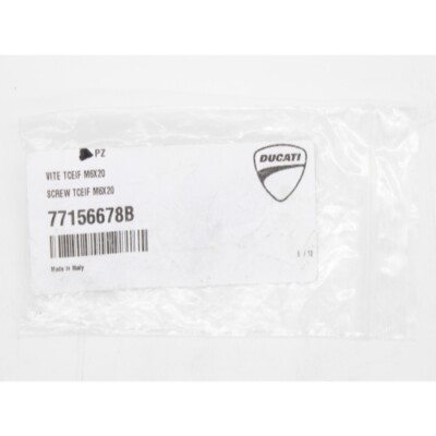 Ducati OEM Part Screw TCEIF M6x20 77156678B for sale online | eBay