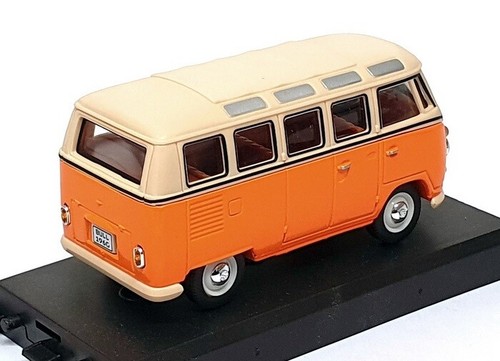 Cararama 1/43 Scale CARA07 - VW Volkswagen Microbus - Orange/Beige - Picture 2 of 5