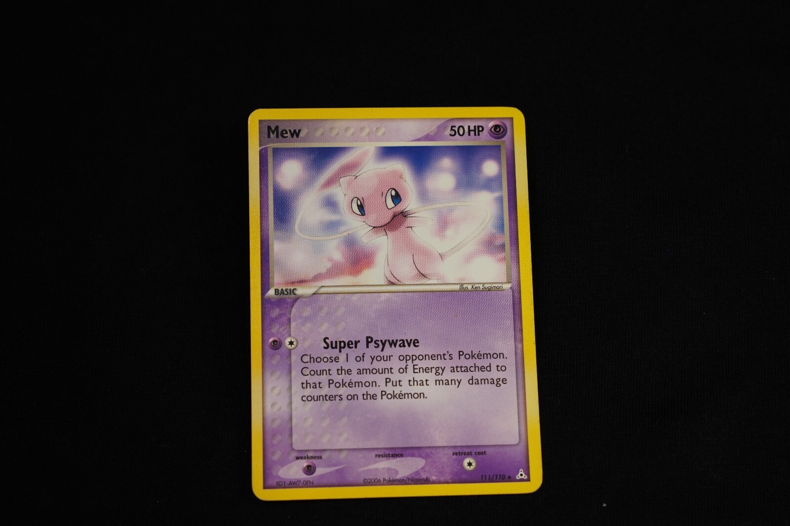 Mew (111/110) Non Holo DVD Promo EX: Holon Phantoms - lightly played