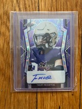 TRENT MCDUFFIE 2022 LEAF FLASH PURPLE HOLO ROOKIE AUTO RC #'D /15 CHIEFS
