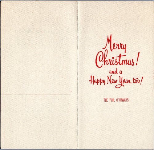 Santa Claus Sets The Time On Grandfather Clock VTG Christmas Greeting Card EBay