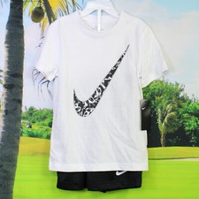 Nike Boys Short and T-Shirt Set Size 6, M, Medium, 40.00 retail, New With Tag 