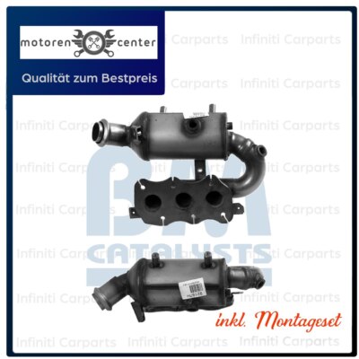 Kat KATALYSATOR KRÜMMERKAT für RENAULT TWINGO 3 SMART FORTWO FORFOUR 453 1.0