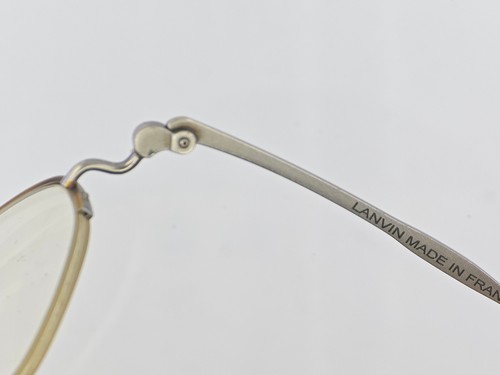 VINTAGE LANVIN MODEL 1246 C01 OVAL HALF RIM GLASSES FRAME EYEGLASSE + CASE - Picture 10 of 23
